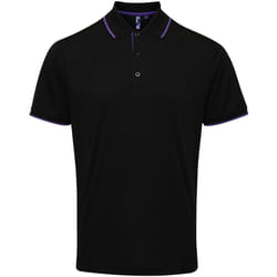 Premier - Polo - Hommes (Noir/Violet)