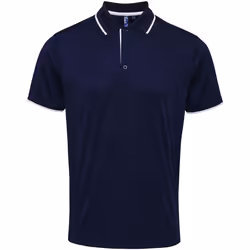 Premier - Polo - Hommes (Bleu marine/Blanc)