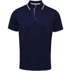 Premier - Polo - Hommes (Bleu marine/Blanc)