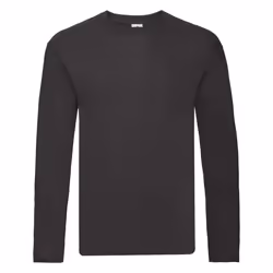 Fruit Of The Loom - T-shirt manches longues ORIGINAL - Homme (Noir)