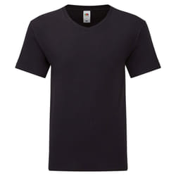 Fruit Of The Loom - T-shirt col V ORIGINAL - Homme (Noir)