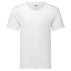 Fruit Of The Loom - T-shirt col V ORIGINAL - Homme (Blanc)