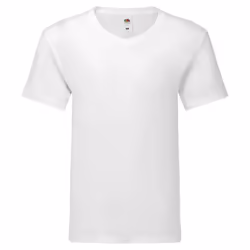 Fruit Of The Loom - T-shirt col V ORIGINAL - Homme (Blanc)