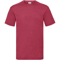 Fruit Of The Loom - T-shirt manches courtes - Homme (Rouge chiné)