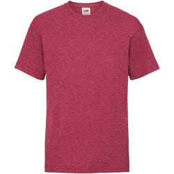 Fruit of the Loom - T-shirt VALUEWEIGHT - Enfant (Rouge vintage chiné)