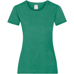 Fruit Of The Loom - T-shirt manches courtes - Femme (Vert chiné)