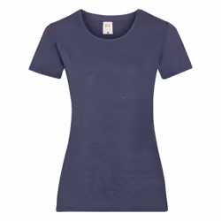 Fruit Of The Loom - T-shirt manches courtes - Femme (Bleu marine chiné)