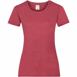 Fruit Of The Loom - T-shirt manches courtes - Femme (Rouge chiné)