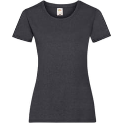 Fruit Of The Loom - T-shirt manches courtes - Femme (Gris foncé chiné)