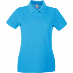 Fruit of the Loom - Polo - Femme (Cyan)