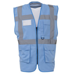 Yoko - Gilet de sécurité - Unisexe (Bleu ciel)