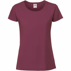 Fruit Of The Loom -T-Shirt - Femmes (Rouge foncé)