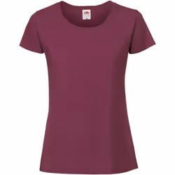 Fruit Of The Loom -T-Shirt - Femmes (Rouge foncé)