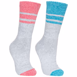 Trespass Hadley - Chaussettes de marche (2 paires) - Femme (Rose / bleu)