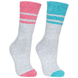 Trespass Hadley - Chaussettes de marche (2 paires) - Femme (Rose / bleu)