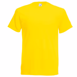 Fruit Of The Loom  - T-shirt manches courtes - Homme (Jaune vif)