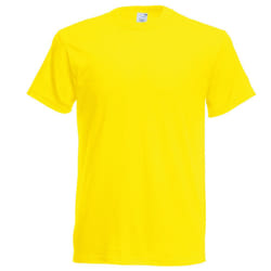 Fruit Of The Loom  - T-shirt manches courtes - Homme (Jaune vif)