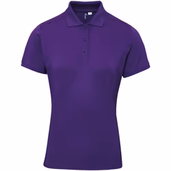 Premier - Polo COOLCHECKER PLUS - Femme (Violet)