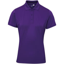 Premier - Polo COOLCHECKER PLUS - Femme (Violet)