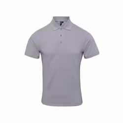 Premier - Polo piqué COOLCHECKER - Homme (Argent)