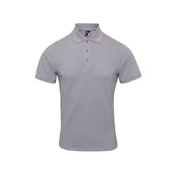 Premier - Polo piqué COOLCHECKER - Homme (Argent)