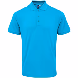 Premier - Polo piqué COOLCHECKER - Homme (Turquoise)