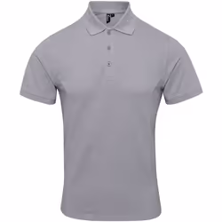 Premier - Polo piqué COOLCHECKER - Homme (Argent)