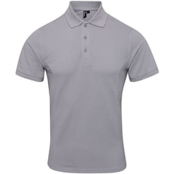 Premier - Polo piqué COOLCHECKER - Homme (Argent)