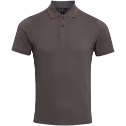 Premier - Polo piqué COOLCHECKER - Homme (Gris foncé)