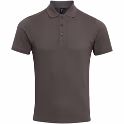 Premier - Polo piqué COOLCHECKER - Homme (Gris foncé)