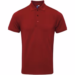 Premier - Polo piqué COOLCHECKER - Homme (Bordeaux)