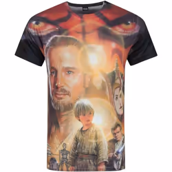 Star Wars - T-shirt imprimé La Menace Fantôme - Homme (Multicolore)