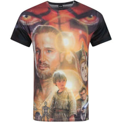 Star Wars - T-shirt imprimé La Menace Fantôme - Homme (Multicolore)