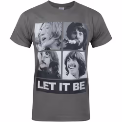 The Beatles - T-shirt ´Let it be´ - Homme (Gris foncé)