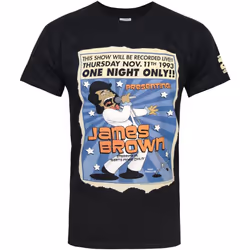 The Simpsons - T-shirt JAMES BROWN ONE NIGHT - Homme (Noir)