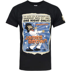 The Simpsons - T-shirt JAMES BROWN ONE NIGHT - Homme (Noir)