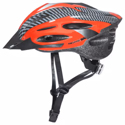 Trespass - Casque de cyclisme CRANKSTER - Adulte - Taille S-M (Rouge)