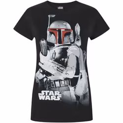 Star Wars - T-shirt Boba Fett - Femme (Noir)