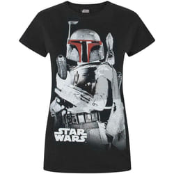 Star Wars - T-shirt Boba Fett - Femme (Noir)
