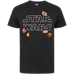 Star Wars - T-shirt badges Les Derniers Jedi - Homme (Noir)