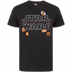 Star Wars - T-shirt badges Les Derniers Jedi - Homme (Noir)