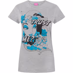 Aladdin - T-shirt TRUST ME - Femme (Gris)