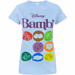 Disney - T-shirt Bambi - Femme (Bleu)