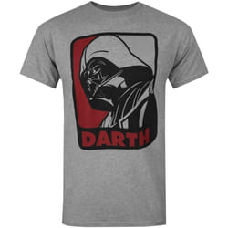 Star Wars - T-shirt Dark Vador ´Darth´ - Homme (Gris)