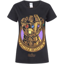 Avengers Infinity War - T-shirt INFINITY GAUNTLET - Femme (Noir)