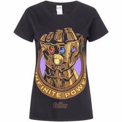 Avengers Infinity War - T-shirt INFINITY GAUNTLET - Femme (Noir)