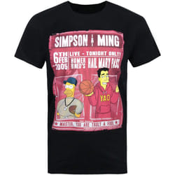 The Simpsons - T-shirt SIMPSON & MING - Homme (Noir)