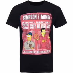 The Simpsons - T-shirt SIMPSON & MING - Homme (Noir)
