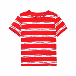 T-shirt femme Superdry Stripe Text