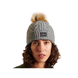Bonnet Superdry Maille Torsadée Lux Femme Gris